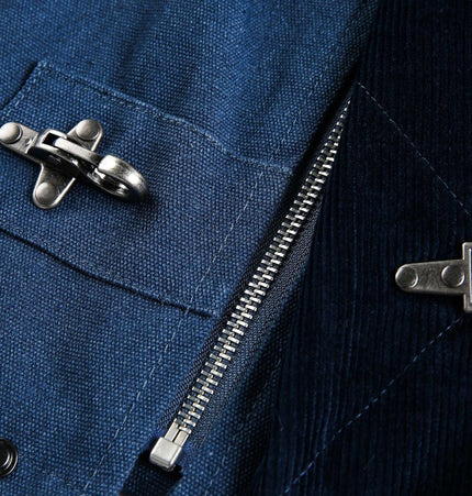 TALKLESSFASHION EON 26 spring new spot American vintage machine buckle heavy cotton canvas jacket jacket for men