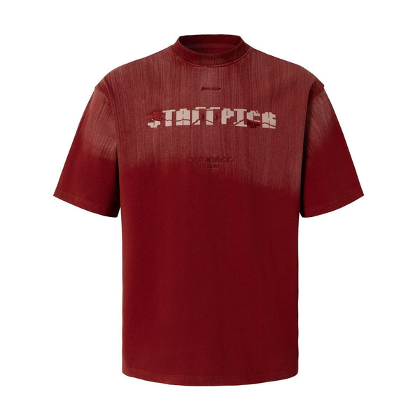 American Street Trend Simple Letter Loose  Sleeve T-Shirt