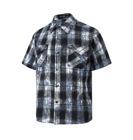 TALKLESSFASHION EON 26 summer new spot American street trendy high street personality pattern short-sleeved shirt man