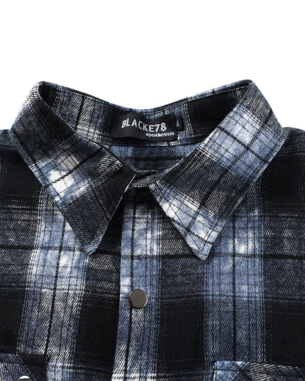 TALKLESSFASHION EON 26 summer new spot American street trendy high street personality pattern short-sleeved shirt man