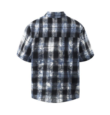 TALKLESSFASHION EON 26 summer new spot American street trendy high street personality pattern short-sleeved shirt man