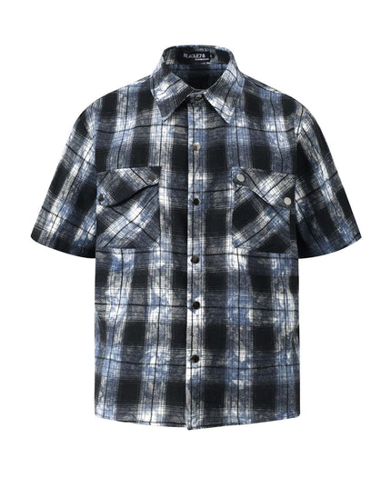TALKLESSFASHION EON 26 summer new spot American street trendy high street personality pattern short-sleeved shirt man