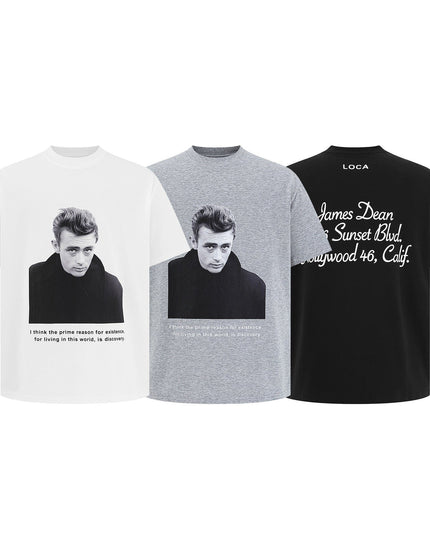 TALKLESSFASHION EON 26 summer new spot American street trendy street monogram loose short sleeve T-shirt for men