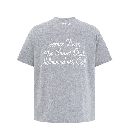 TALKLESSFASHION EON 26 summer new spot American street trendy street monogram loose short sleeve T-shirt for men