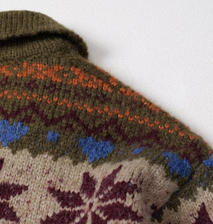 TALKLESSFASHION Fair Isle Executive Polo Knit