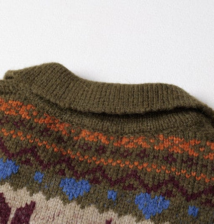 TALKLESSFASHION Fair Isle Executive Polo Knit