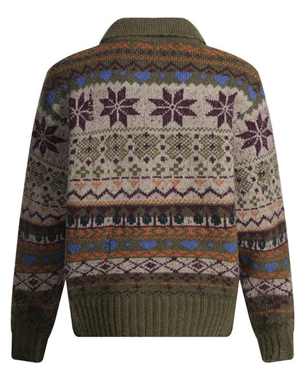 TALKLESSFASHION Fair Isle Executive Polo Knit