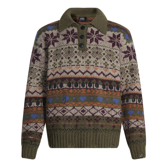 Fair Isle Executive Polo Knit