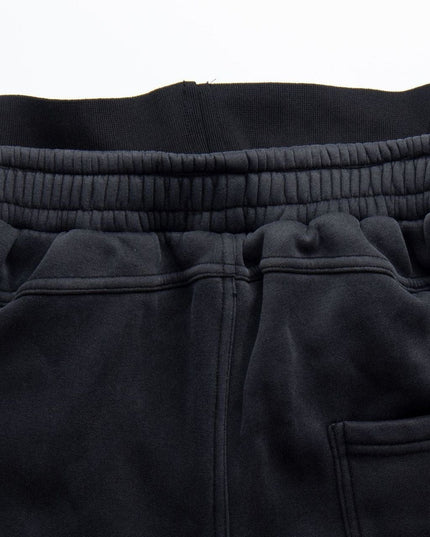 TALKLESSFASHION Fall 2025 American high street dirty and worn letter double waist sweatpants for men and women with a sense of design scimitar wide-leg pants