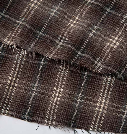 TALKLESSFASHION Fall 2025 new American trendy brand letter print plaid fake two-piece patchwork lapel long sleeve shirt men's shirt