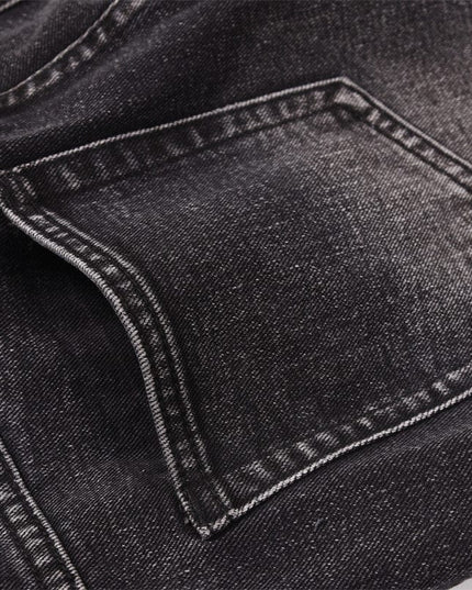 TALKLESSFASHION Fashion Wash Distressed Straight Jeans For Men