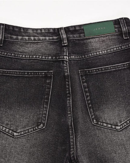 TALKLESSFASHION Fashion Wash Distressed Straight Jeans For Men