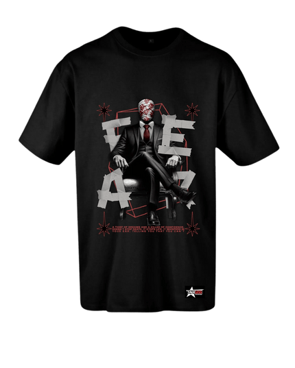 TALKLESSFASHION FEAR unisex oversize T-Shirt Short ---4097