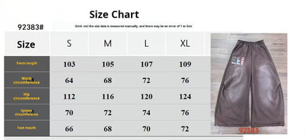 TALKLESSFASHION Fleece Retro Scimitar Wide-Leg Pants