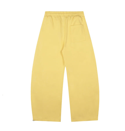 TALKLESSFASHION Fleece Retro Scimitar Wide-Leg Pants