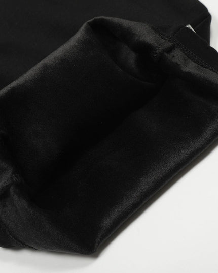 TALKLESSFASHION Fleece Scimitar Wide-Leg Sweatpants