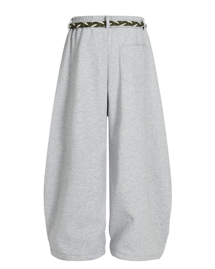 TALKLESSFASHION Fleece Scimitar Wide-Leg Sweatpants