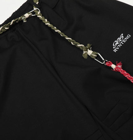 TALKLESSFASHION Fleece Scimitar Wide-Leg Sweatpants