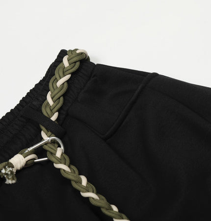TALKLESSFASHION Fleece Scimitar Wide-Leg Sweatpants