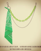 Fruit green double chain + green scarf