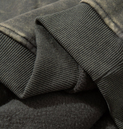 TALKLESSFASHION Graphic  Washed Hooded Pullover