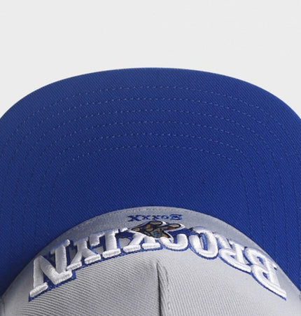 TALKLESSFASHION gray Cross-border supply gray BROOKLYN sports basketball hat shade vintage hip hop street flat brim hat