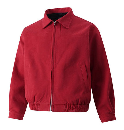 TALKLESSFASHION GXFortune American Red Harrington Cargo Jacket Men's and Women's Fall Short Wide Commuter Petit Jacket