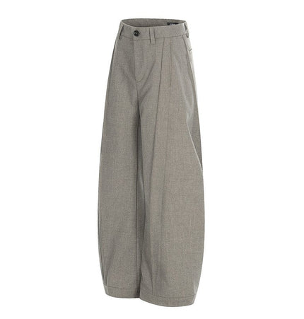 TALKLESSFASHION GXFortune American Three-Dimensional Silhouette Trousers Men's Straight Loose Premium Drape Casual Commuter Suit Pants