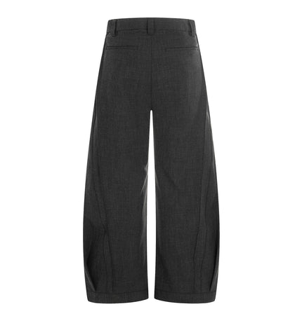 TALKLESSFASHION GXFortune American Three-Dimensional Silhouette Trousers Men's Straight Loose Premium Drape Casual Commuter Suit Pants