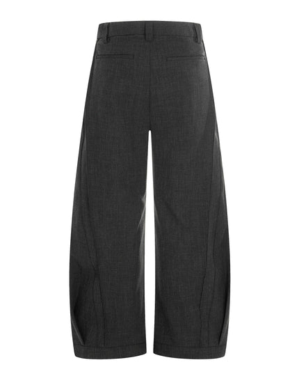 TALKLESSFASHION GXFortune American Three-Dimensional Silhouette Trousers Men's Straight Loose Premium Drape Casual Commuter Suit Pants