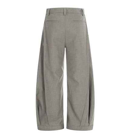 TALKLESSFASHION GXFortune American Three-Dimensional Silhouette Trousers Men's Straight Loose Premium Drape Casual Commuter Suit Pants