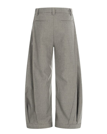 TALKLESSFASHION GXFortune American Three-Dimensional Silhouette Trousers Men's Straight Loose Premium Drape Casual Commuter Suit Pants