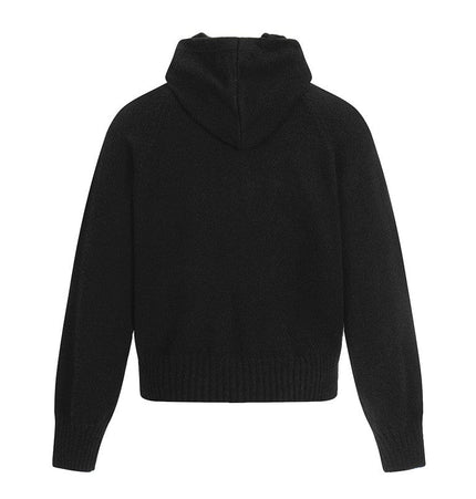 TALKLESSFASHION GXFortune American Vintage Cleanfit Knit Men's and Women's Loose Casual Zip Cardigan Hooded Sweater