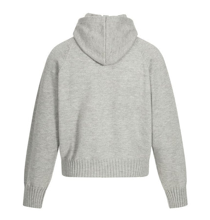 TALKLESSFASHION GXFortune American Vintage Cleanfit Knit Men's and Women's Loose Casual Zip Cardigan Hooded Sweater