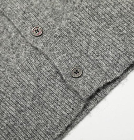 TALKLESSFASHION GXFortune Fall/Winter American Lazy Luxury Wool Blend Cardigan Sweater Loose Knitwear Couple