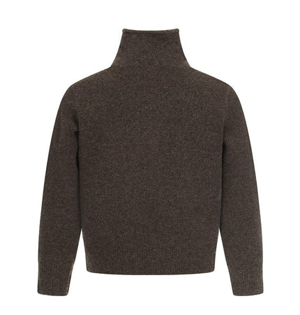 TALKLESSFASHION GXFortune Fall/Winter American Lazy Luxury Wool Blend Cardigan Sweater Loose Knitwear Couple