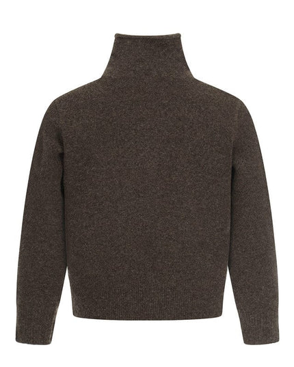 TALKLESSFASHION GXFortune Fall/Winter American Lazy Luxury Wool Blend Cardigan Sweater Loose Knitwear Couple