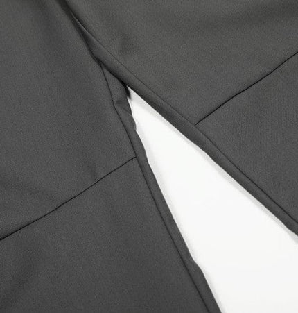TALKLESSFASHION GXFortune Premium American Commuter Drape Black Scimitar Trousers for Men and Women