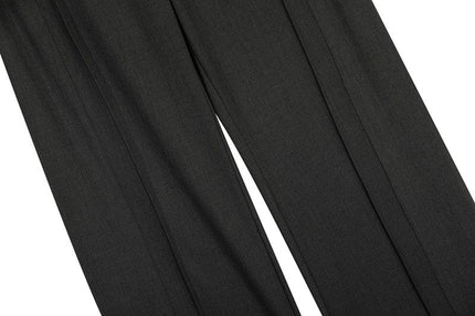 TALKLESSFASHION GXFortune Retro Deconstructed Design Old Money Style Trousers for Men and Women Loose Casual High-End Straight Pants