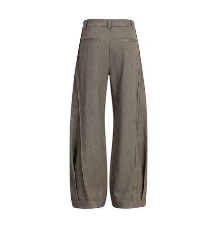 TALKLESSFASHION GXFortune Retro Deconstructed Design Old Money Style Trousers for Men and Women Loose Casual High-End Straight Pants