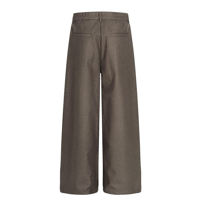TALKLESSFASHION GXFortune Vintage High-End Button-Down Casual Pants Men's and Women's Trendy Old Money Style Straight Loose Floor-Length Pants