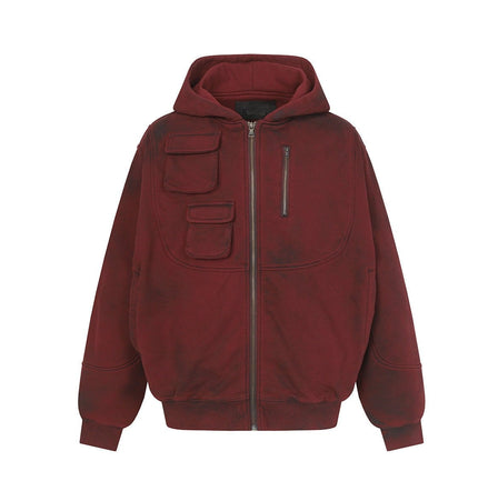 TALKLESSFASHION Heavy Functional Pocket Hoodie