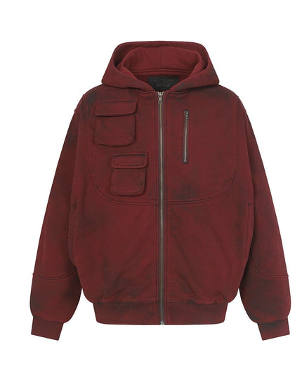 TALKLESSFASHION Heavy Functional Pocket Hoodie