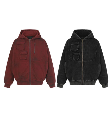 TALKLESSFASHION Heavy Functional Pocket Hoodie