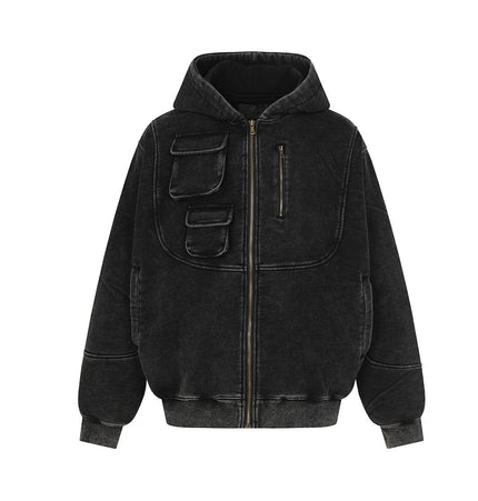 TALKLESSFASHION Heavy Functional Pocket Hoodie