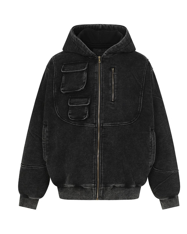 TALKLESSFASHION Heavy Functional Pocket Hoodie