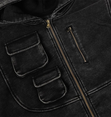 TALKLESSFASHION Heavy Functional Pocket Hoodie