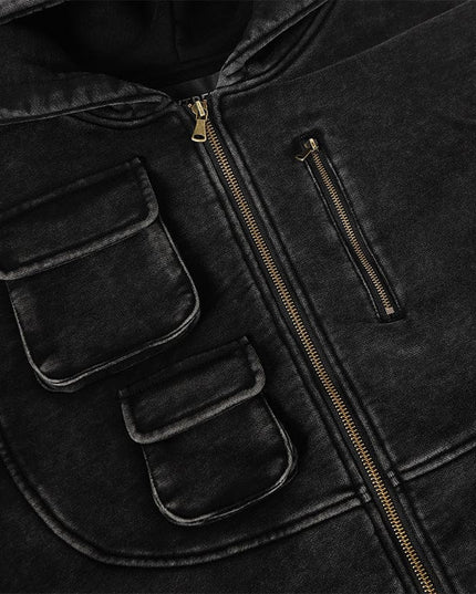 TALKLESSFASHION Heavy Functional Pocket Hoodie