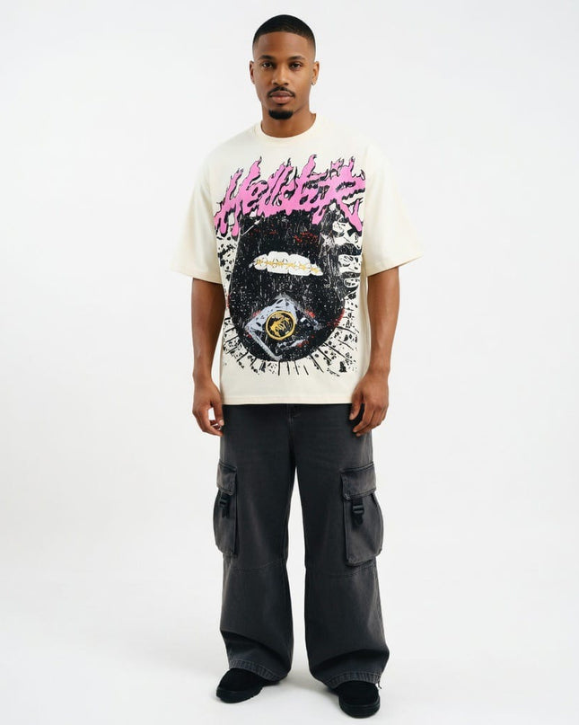 TALKLESSFASHION HELLSTAR All-Over Vintage T-Shirt