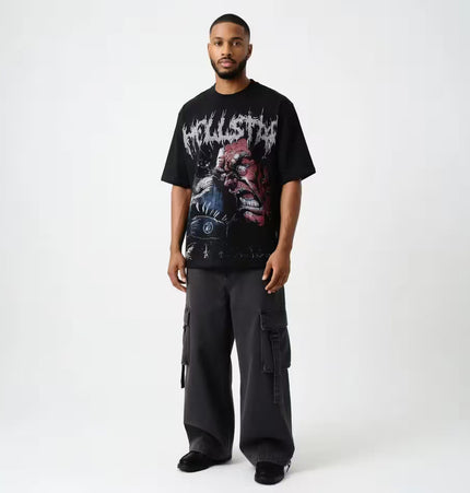 TALKLESSFASHION HELLSTAR All-Over Vintage T-Shirt